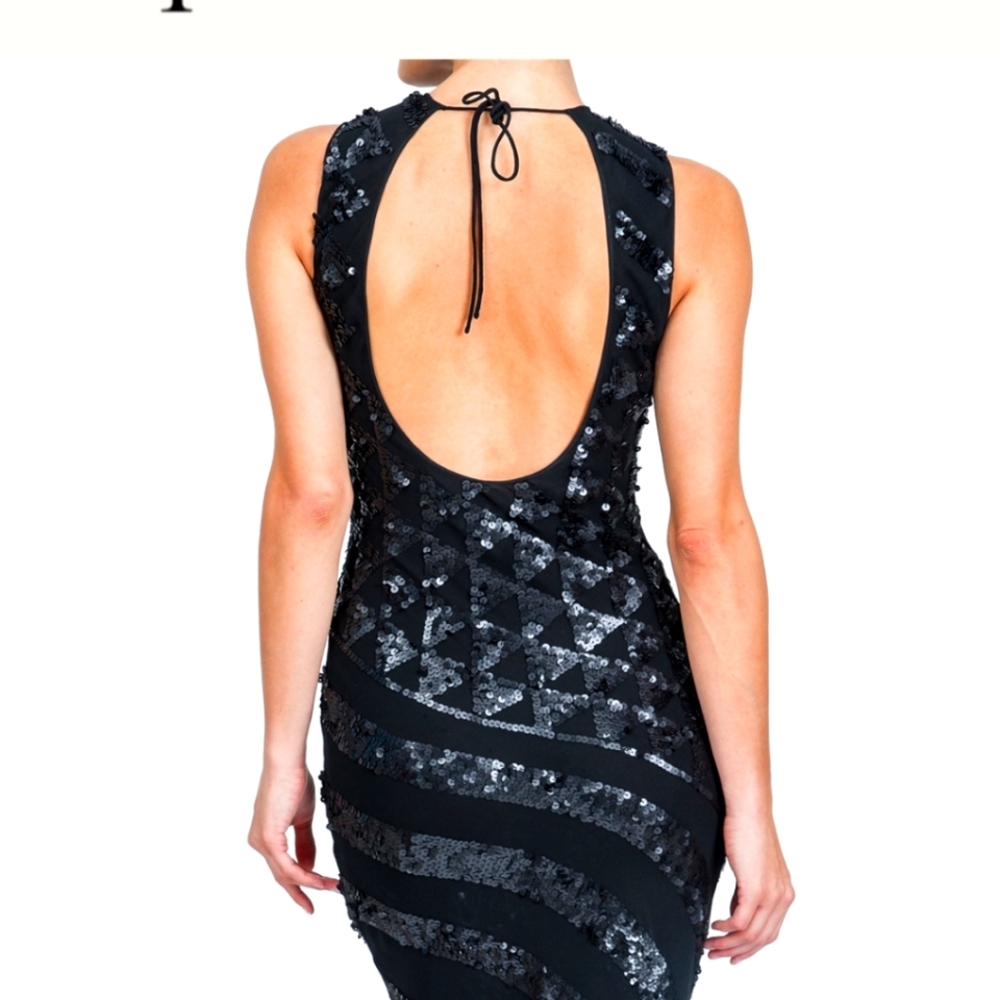 Vintage Sagaie long evening formal dress